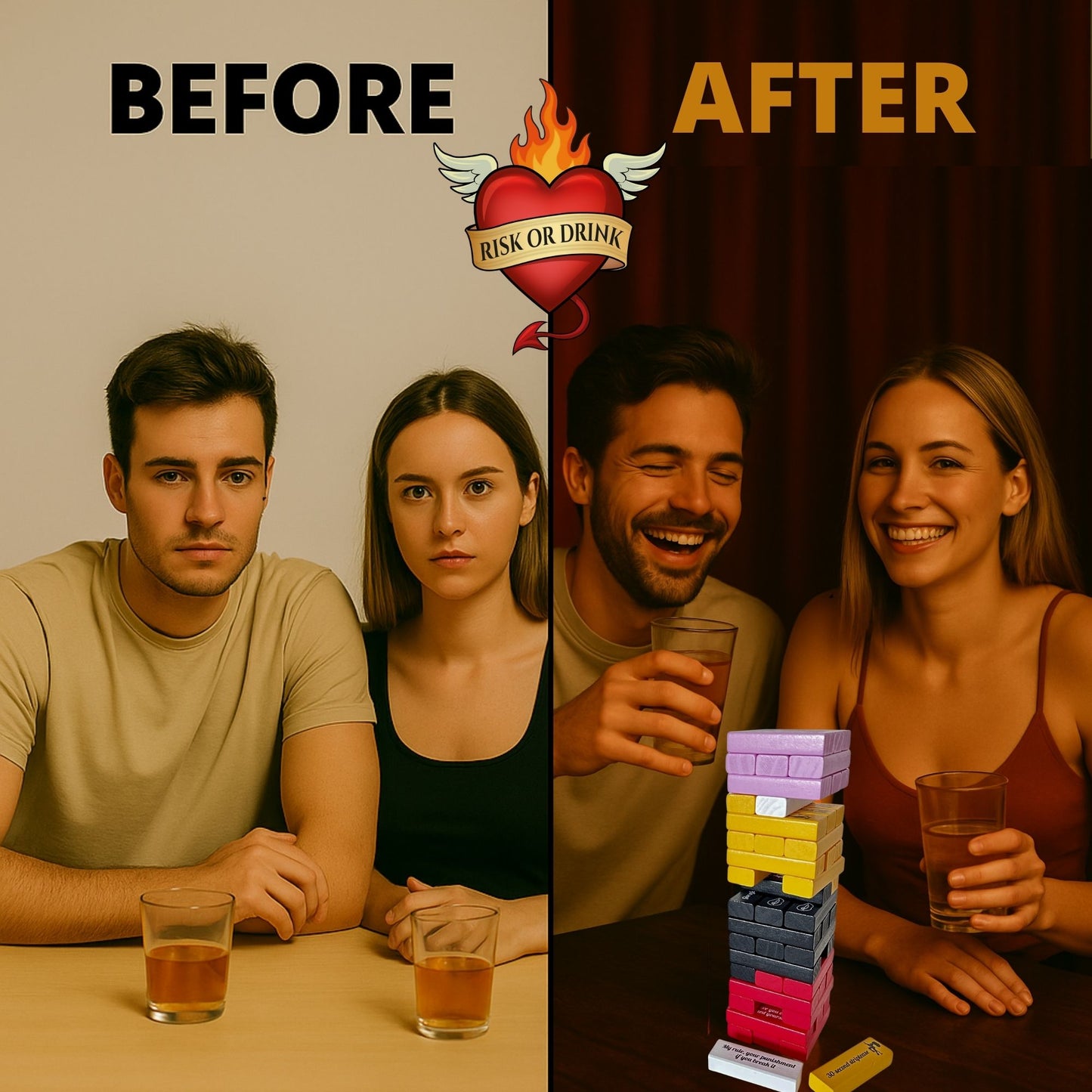 Risk or Drink - Naughty Tower